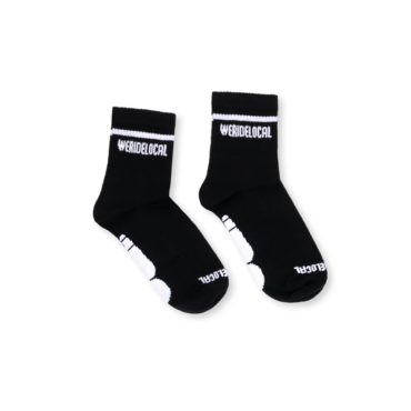 we_ride_local_typo_black_socks_women